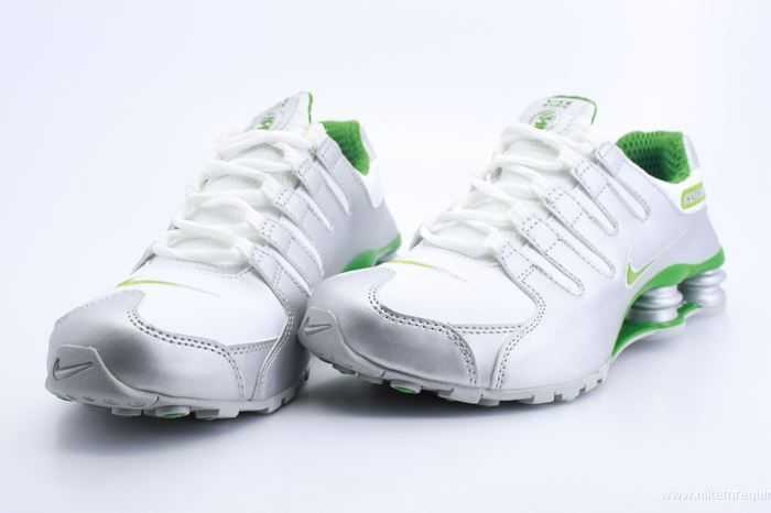vertes et argentees chaussures nike shox nz (3)
